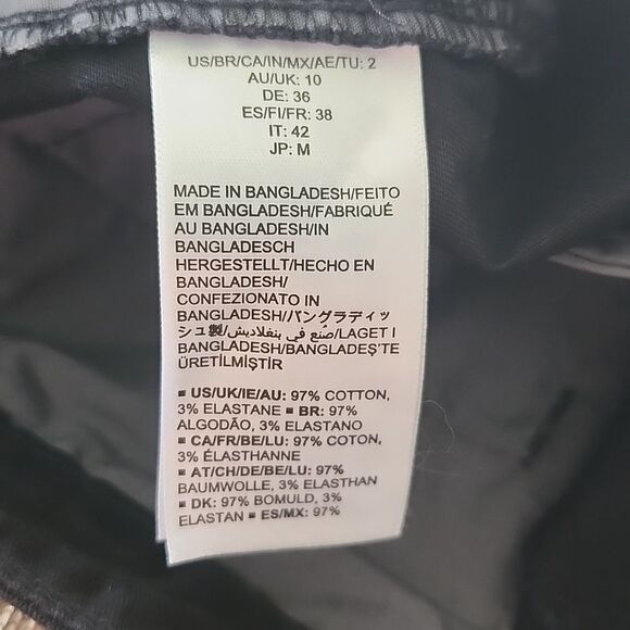 Amazon Essentials NWT Black Basic Shorts, 97% Cotton, 3" Inseam, Size 2 - Picture 6 of 8